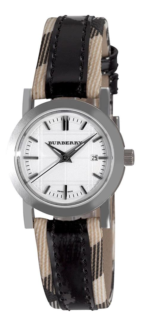 burberry crystal white dial watch.